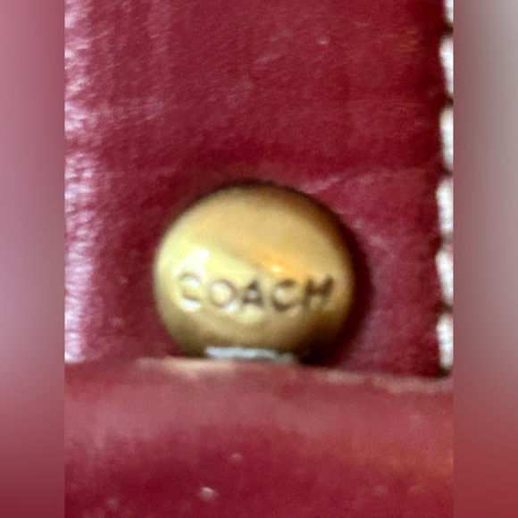 plum colored coach handbag - Picture 6 of 14